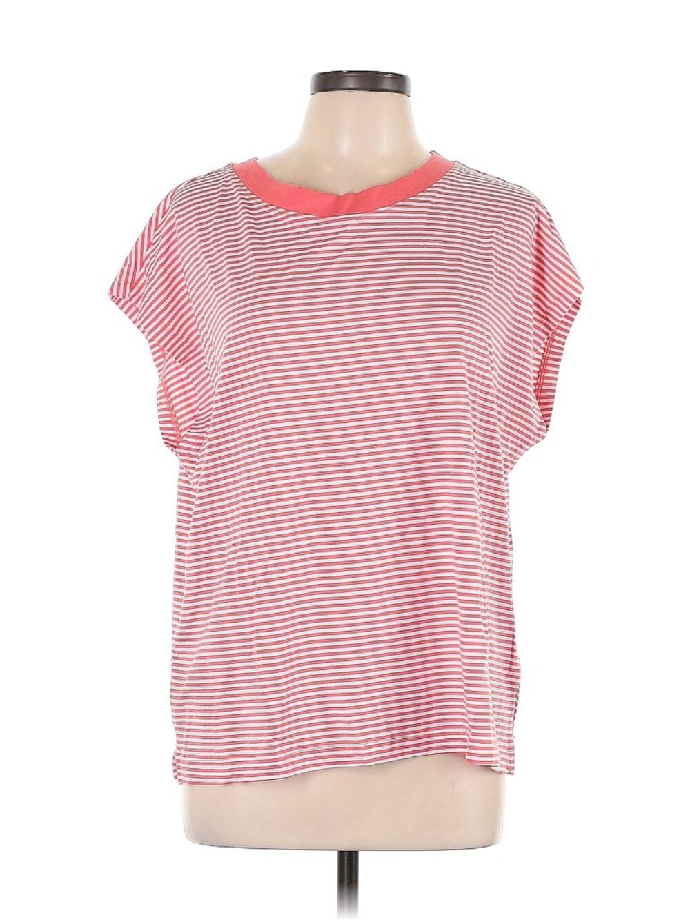 Ann Taylor Loft Women's boat neck striped top, Size L